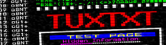 TuxTxt teletext viewer running on a Dreambox receiver